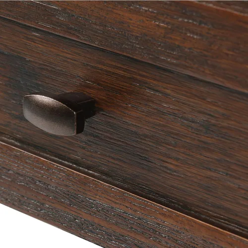 Miniatura 6 de SIMPLIHOME Warm Shaker - Mesa auxiliar de madera maciza de 20 pulgadas de ancho x 20 pulgadas de alto, color marrón carbón envejecido, mesa