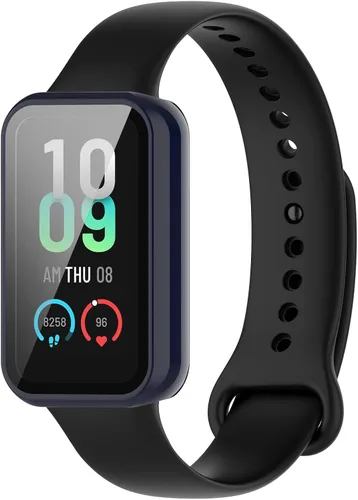 Miniatura 3 de Funda para reloj compatible con Amazfit Band 7, protector de pantalla de policarbonato duro, antiarañazos, a prueba de golpes, bisel protector