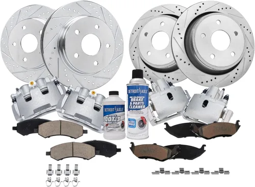 Miniatura 87 de Detroit Axle - Rotores de freno para Ford Mustang 2015, 2016, 2017, 2018, 2019, 2020, 2021, 2022, 2023, repuesto de rotores de freno de disco