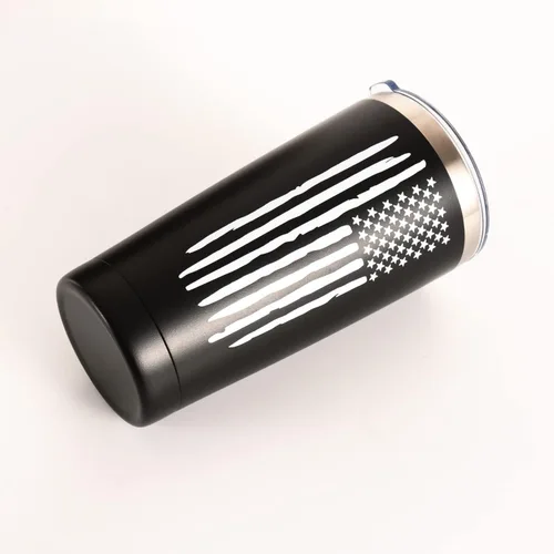 Miniatura 4 de Vaso térmico y taza de café de viaje con bandera americana de 20 onzas para hombres, esposo, papá, regalos militares patrióticos únicos para el día