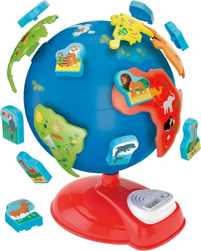 Miniatura 4 de Clementoni Sapientino 17730 - Mi primer mapa del mundo, juego educativo interactivo para niños de 3 a 6 años, para descubrir animales y continentes