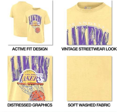 Miniatura 5 de Ultra Game - Camiseta juvenil oficial de la NBA supersuave con diseño desgastado