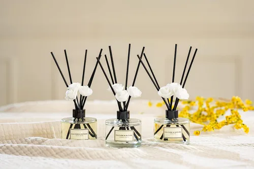 Miniatura 4 de CULTURE & NATURE - Set de difusor de varillas de 6.7 onzas líquidas (200ml) - Difusor con varillas perfumado a vainilla - Fragancia para el hogar