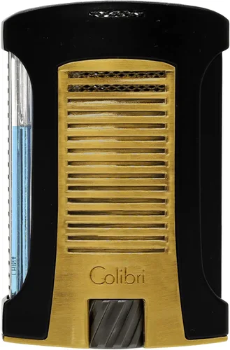 Miniatura 7 de Colibri Daytona - Encendedor de butano resistente al viento: llama ajustable, encendedor de puros recargable de un solo chorro, diseño ergonómico Oro