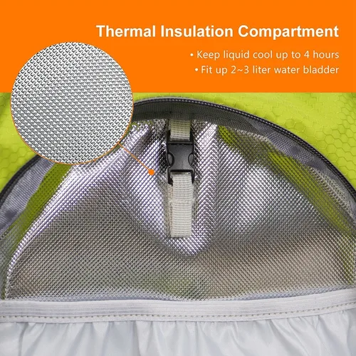 Miniatura 4 de Mochila de senderismo impermeable para ciclismo, 15L, ligera, duradera, para esquí, snowboard, correr, ciclismo MTB Lima