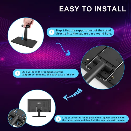 Miniatura 9 de Feihe Televisión inteligente pequeña de 15.6 pulgadas HD 1080P LED, televisión inteligente de pantalla plana con sintonizador ATSC/HDMI/USB/AV