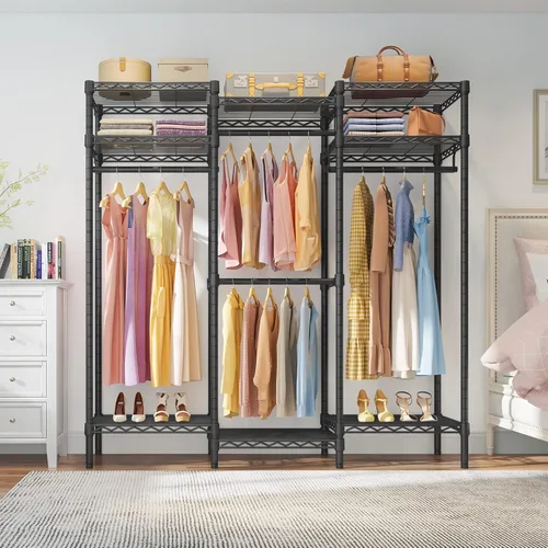 Miniatura 7 de VIPEK V5i Perchero de Ropa Armarios de Dormitorio Organizador de Closet Independiente, Closet Guardarropa Portátil Perchero de Ropa Resistente con 8