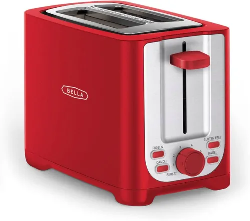 Miniatura 16 de BELLA Tostadora de 4 rebanadas con apagado automático - Ranuras extra anchas y bandeja de migas extraíble y función de cancelar, descongelar
