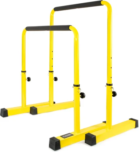 POWER GUIDANCE Barra de Fondos, Estación de Barras de Fondos para Entrenamiento de Fuerza de Cuerpo Completo, Altura Ajustable 30 Pulgadas - 38.6 3.