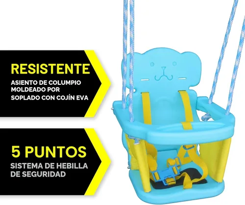 Miniatura 4 de Sportspower FNS-004 My 1st Toddler Swing – Juego de columpio para bebé de alta resistencia para interiores y exteriores con arnés de seguridad
