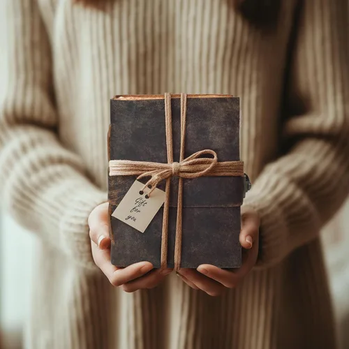 Miniatura 8 de LEATHER VILLAGE - Diario encuadernado en cuero vintage para mujeres y hombres - Libro de sombras - Cierre con llave - 200 páginas de papel artesanal