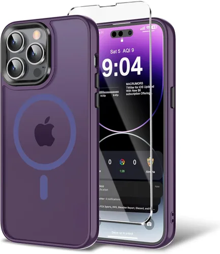 Miniatura 43 de Funda para iPhone 11 con protector de pantalla, compatible con MagSafe, ultra delgada, translúcida, mate, a prueba de golpes, color negro