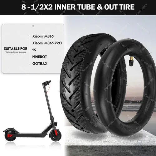 Miniatura 4 de Neumático de repuesto de scooter de 8.5 pulgadas y tubos interiores, 50/75-6.1 compatible con M365/Pro/1S, neumáticos de scooter eléctrico de 8 1/2