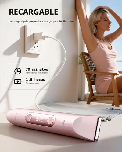 Miniatura 7 de Afeitadoras eléctricas Ufree para mujer, recortadoras de bikini de doble cabeza, afeitadora eléctrica para el vello púbico del cuerpo para la cara