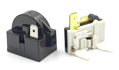 Miniatura 5 de Relé de arranque del compresor de 4.7 ohmios de 1 pin Kit de sobrecarga PTC compatible con mini refrigeradores, refrigeradores compactos