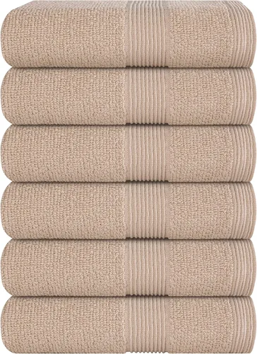 Miniatura 66 de Belizzi Home Toallas de Baño Extragrandes Premium de Algodón Paquete de 2, 35x70 - 100% Algodón Puro - Ideal para Uso Diario - Ultra Suave y Morado