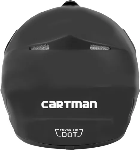 Miniatura 4 de CARTMAN Casco de motocross para adultos, motocross, ATV, todoterreno, casco de motocicleta de cara completa, aprobado por DOT, negro mate y azul