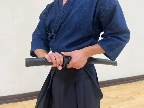 Miniatura 7 de E-BOGU Espada negra Katana de práctica de polipropileno (Hamon S-23.5")
