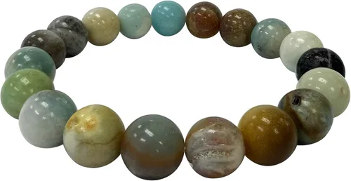 Miniatura 222 de Gem Avenue Handmade Round Bead Stretch Bracelet Unisex Natural Stone Beaded Jewelry for Men & Women, Elastic Wristband for Daily Wear