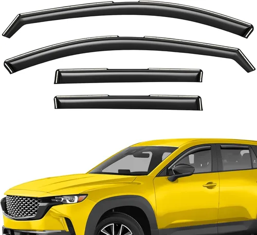 Miniatura 35 de Deflectores de ventana extra duraderos en el canal, protectores de lluvia aptos para Toyota RAV4 2019-2025, viseras solares, ventilación de viento