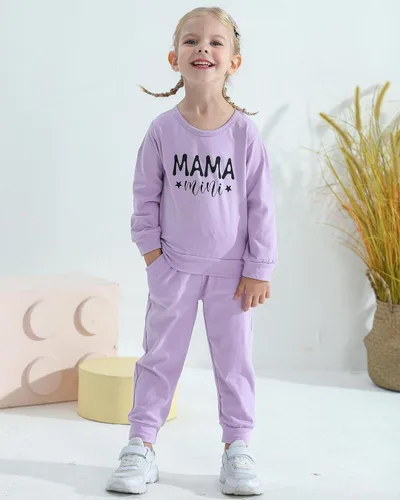Miniatura 6 de Mikrdoo Conjunto de ropa para bebé y niña, conjunto de pantalones y tops para otoño e invierno