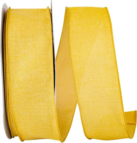 Miniatura 40 de Cinta Reliant Ribbon 92573W-031-09K para borde con alambre Everyday Linen Value, 1-1/2 pulgadas x 50 yardas, color negro