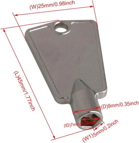 Miniatura 4 de 1.8x1.0 in plata WP842177 llave de puerta del congelador reemplaza 842177 1111110 14211802 AP29