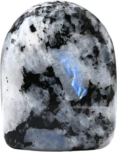 Miniatura 13 de Amazing Gemstone Piedra de palma y cristales de turmalina negra, piedras preciosas y cristales de grado A++, cristales curativos y piedras