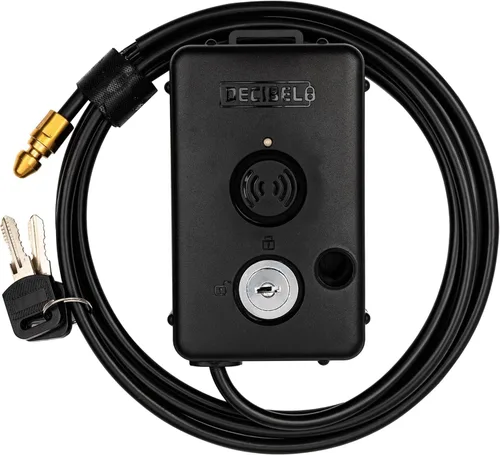 Cerradura de cable decibelio de 6 pies con alarma de 100dB, disuasorio de robo para equipo al aire libre, herramientas, kayaks y generadores