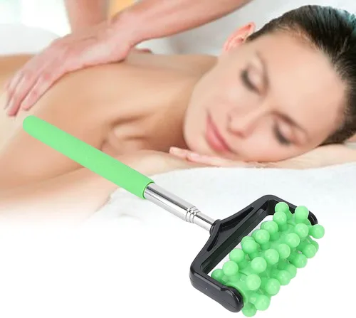 Miniatura 3 de Barra de masaje, barra de masaje de yoga para hombres y mujeres, herramienta de masaje corporal granular, rodillo telescópico, barra de masaje