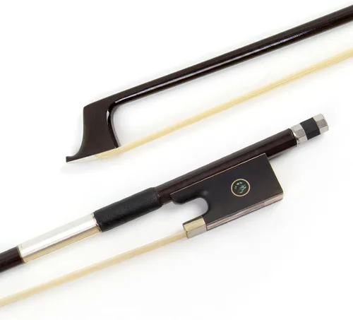 Kmise Arcos de violín de fibra de carbono: arco de violín ligero 1/2, arco de violín antideformación, pelo de caballo ultra elástico, regalo para