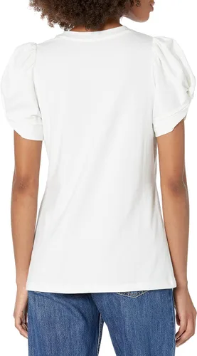 Miniatura 2 de Tienda Essentials Camiseta de manga torcida con cuello redondo para mujer
