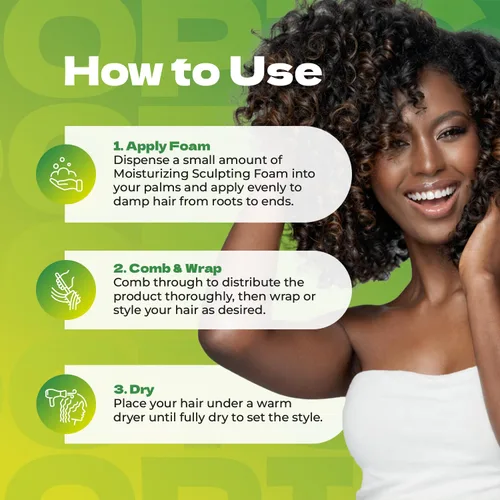 Miniatura 5 de Bronner Bros Tropical Roots - Espuma hidratante para esculpir – Envoltura de espuma para el cabello de larga duración para trenzas, giros