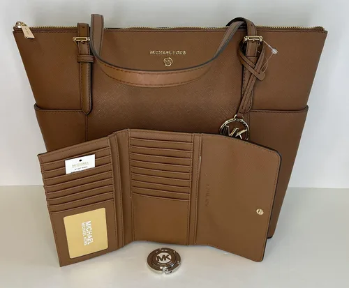 Miniatura 3 de MICHAEL Michael Kors Jet Set grande con cremallera superior y gancho para bolso a juego