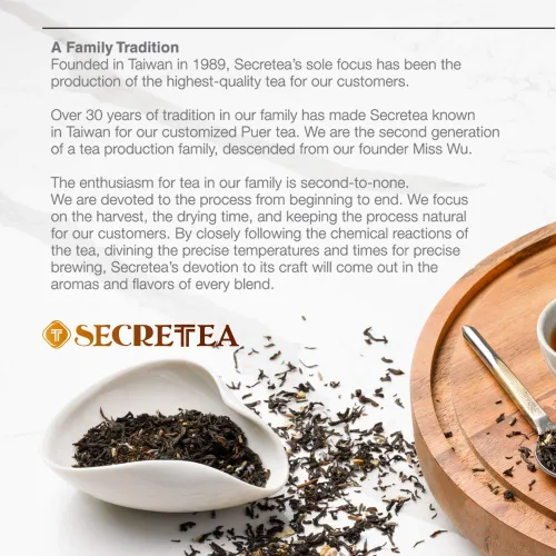 Miniatura 8 de Té suelto Pu-erh de cacao orgánico I POWERFUL Detox Immune I Heart & Digestion Support, paquete a granel de 12 oz Por T SECRETEA, Treasure Box