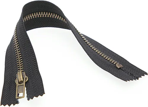 Miniatura 6 de Leekayer 3# Cremalleras de metal negro 9 pulgadas cierre 9.1 in cremallera de latón para coser jeans artesanías bolsa bolsillo paquete de 6
