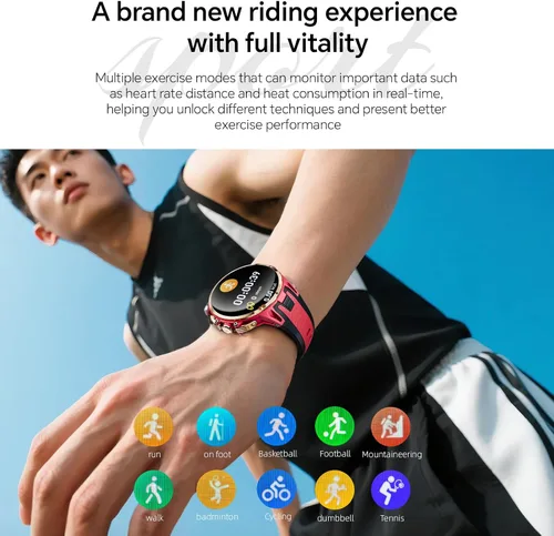Miniatura 8 de LOKMAT Reloj inteligente Android 4G, pantalla AMOLED de 1.75 pulgadas, 3 GB+32 GB, seguimiento de actividad deportiva para hombres y mujeres