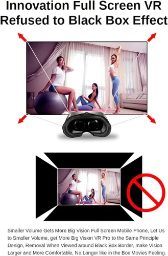 Miniatura 7 de 5 ~ 7 pulgadas VRG Pro 3D VR Gafas de realidad virtual pantalla completa Visual Gran Angular VR Gafas Caja para 5 a 7 pulgadas Smartphone Gafas