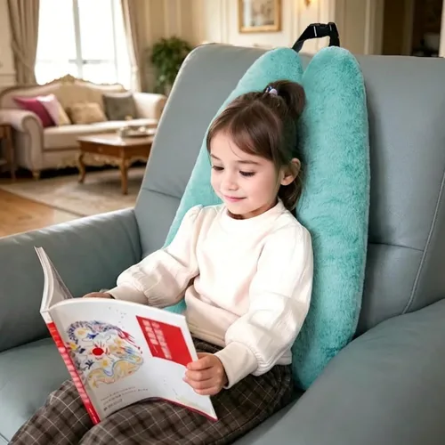 Miniatura 8 de Atablyn La almohada de cuello para niños proporciona doble apoyo a la cabeza y el cuello en cualquier posición de sueño en vuelos, automóviles