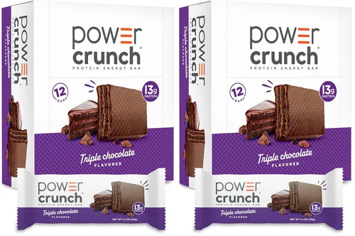 Miniatura 11 de Power Crunch - Barras de oblea proteica, snacks altos en proteínas con delicioso sabor, red velvet, 1,4 onzas (12 unidades)