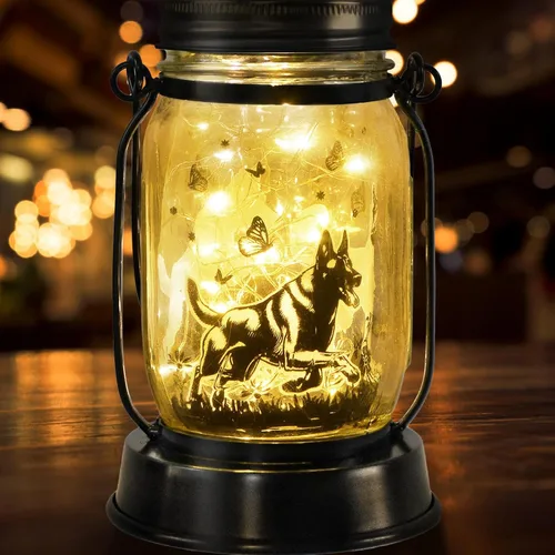 Miniatura 76 de Farol solar de Chihuahua, regalo para mujeres, hombres, mamá, cumpleaños, amantes de perro Chihuahua, luz conmemorativa pérdida de mascotas