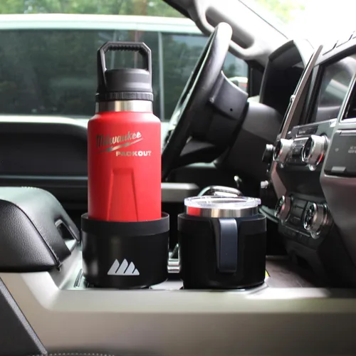 Miniatura 5 de [Mejorado] Integral Ultimate - Expansor de portavasos para automóvil, base ajustable, organizador y expansor para vehículos, compatible con tazas