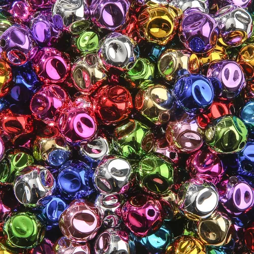 Miniatura 11 de Cuentas acrílicas de 0.630 in, 100 cuentas de bolígrafo de color arcoíris Ab, cuentas de chunk Bubblegum para bricolaje para hacer joyas, pulseras
