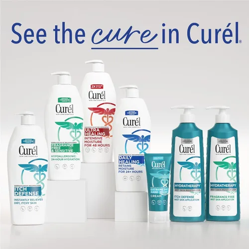 Miniatura 7 de Curel Loción diaria curativa para manos y cuerpo, hidratante nutre la piel seca con complejo avanzado de ceramida, repara la barrera de humedad, 13