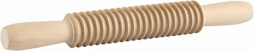 Küchenprofi Cortador de pasta rodante de madera para fettuccine, 12 pulgadas, natural