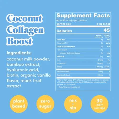 Miniatura 2 de GOLDE - Crema vegana de colágeno Boost - Crema de vainilla - Suplemento de colágeno a base de plantas con ácido hialurónico, biotina y extracto