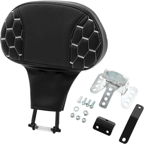 Miniatura 45 de Asiento de conductor, pasajero y piloto - SLMOTO Asiento de motocicleta de una pieza para 2 personas, compatible con Harley Touring Road King CVO