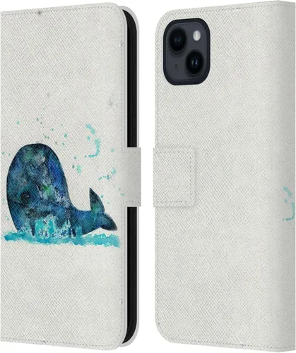 Miniatura 8 de Head Case Designs Officially Licensed Wyanne Blue Watercolour Bear Animals 2 Leather Wallet Case Compatible with Apple iPhone 15 Plus