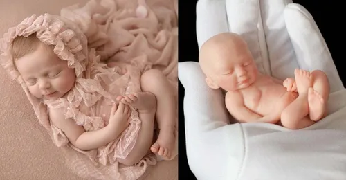 Miniatura 5 de Muñeca de bebé de silicona que hace el molde, molde del bebé 3D 0-81