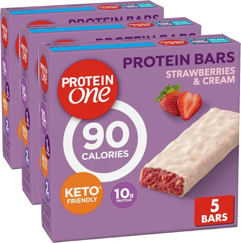 Miniatura 12 de Protein One Barras de proteína de 90 calorías, chispas de chocolate, aptas para Keto, 5 unidades, 4.8 onzas (paquete de 12)